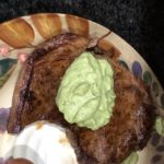 Chili Rubbed Steak with Avocado Crema